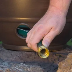 Liberty Garden Banded High Density Resin Hose Holder Pot With Drainage -Sunnydaze Decor Store GUEST 9305d20f 9dab 409e a9e1 1c2876d7b5c0