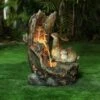 LuxenHome Resin Two Bunnies Tree Stump Outdoor Fountain With LED Lights 2 LuxenHome Resin Two Bunnies Tree Stump Outdoor Fountain With LED Lights -Sunnydaze Decor Store GUEST 93929c06 c3cd 4d8e a746 343b24fe7d9f