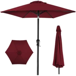 Best Choice Products 10ft Outdoor Steel Market Patio Umbrella W/ Crank, Tilt Push Button, 6 Ribs -Sunnydaze Decor Store GUEST 939c5a72 6a03 4eba 997f 1aaff9b5557e