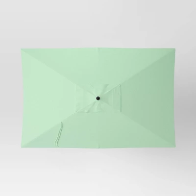 10'x6' Rectangular Market Patio Umbrella - Black Pole - Threshold™ 5 10'x6' Rectangular Market Patio Umbrella - Black Pole - Threshold™ - Image 3