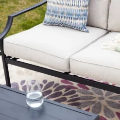 2pc Loveseat & Coffee Table Patio Set - Patio Festival -Sunnydaze Decor Store GUEST 93b32e1d b19c 44c1 80c9 daa6820752f7