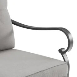 4pc Dahlia Outdoor Steel Conversation Set Taupe/Matte Black - Crosley -Sunnydaze Decor Store GUEST 93c561e7 4093 467f 9a63 459718bdd9e1 2