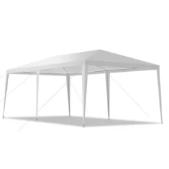 Costway 10'x20' Canopy Tent Heavy Duty Wedding Party Tent 4 Sidewalls W/Carry Bag -Sunnydaze Decor Store GUEST 946d8b24 d5bd 4c55 b383 79c81173ee49