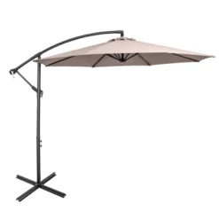 Costway 10 FT Patio Offset Umbrella W/8 Ribs Cross Base Tilt 26 Costway 10 FT Patio Offset Umbrella W/8 Ribs Cross Base Tilt -Sunnydaze Decor Store GUEST 9539b058 7af8 4125 b980 f438588ea8c2