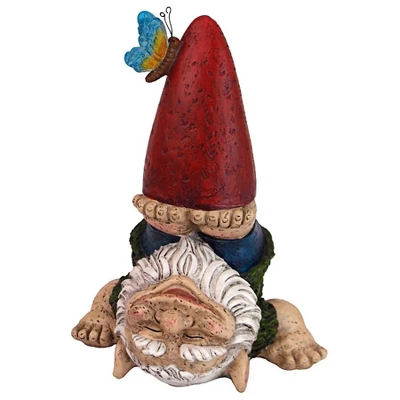 Design Toscano Topsy-Turvy Theo Garden Gnome Statue 3 Design Toscano Topsy-Turvy Theo Garden Gnome Statue