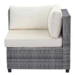 7pc Outdoor Wicker Seating Set With Cushions - Beige - GODEER -Sunnydaze Decor Store GUEST 955ba652 5acf 4bc2 8f5b 967719fefd67