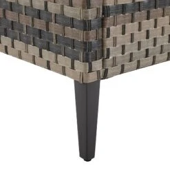 Prescott Outdoor Wicker Ottoman - Taupe/Brown - Crosley -Sunnydaze Decor Store GUEST 95715cf1 c229 4c52 bd07 ed50c5a0172f 1