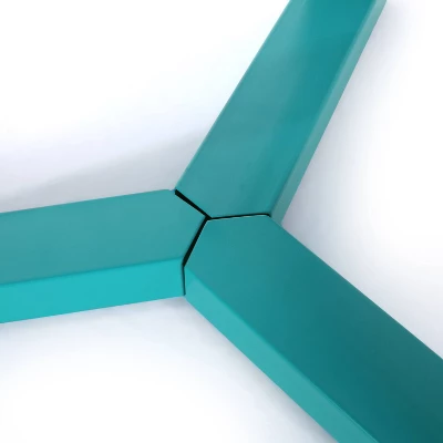 Samos 3pc Iron Bistro Set - Matte Teal - Christopher Knight Home 5 Samos 3pc Iron Bistro Set - Matte Teal - Christopher Knight Home - Image 3