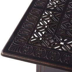 Oakland Living 5pc Deep Seating Swivel Aluminum Outdoor Patio Fire Pit Dining Set With Fire Table With Diamond Pattern Copper -Sunnydaze Decor Store GUEST 966e3ac9 ed65 48cd a009 65624397a57d 2