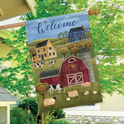 Briarwood Lane Spring Countryside Welcome House Flag Primitive Salt Box House 28" X 40" 4 Briarwood Lane Spring Countryside Welcome House Flag Primitive Salt Box House 28" X 40" - Image 2