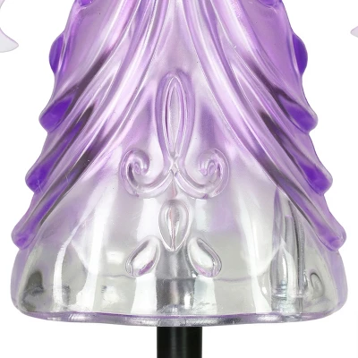 39.25" Metal Angel Solar Stake Purple - Exhart 12 39.25" Metal Angel Solar Stake Purple - Exhart - Image 10