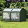Outsunny 8' X 4' X 4' Portable Pop Up Greenhouse, Garden Canopy Hot House, 4 Zipper Doors For Growing Tropical Plants, Flowers, Herbs, 1 Outsunny 8' X 4' X 4' Portable Pop Up Greenhouse, Garden Canopy Hot House, 4 Zipper Doors For Growing Tropical Plants, Flowers, Herbs, -Sunnydaze Decor Store GUEST 983d4962 d48a 437f bcef 4d9efab0b709