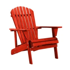 Saint Birch Outdoor Adirondack Wooden Chair -Sunnydaze Decor Store GUEST 988b0821 8cde 4ca1 8863 b42e7a7979cd