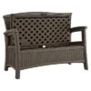 Suncast ELEMENTS Resin Patio Storage Loveseat - Java