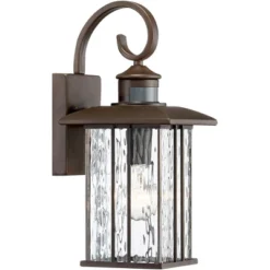 John Timberland Deaver Modern Outdoor Wall Light Fixtures Set Of 2 Bronze Motion Sensor Dusk To Dawn 15 1/4" Water Glass For Exterior -Sunnydaze Decor Store GUEST 9907fa14 ea34 48e2 8db1 a5f09d4e7265