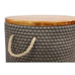 Modern Cement Accent Patio Table - Brown - Olivia & May -Sunnydaze Decor Store GUEST 994b6c54 f466 4e3d a230 08d3f2c8ced3