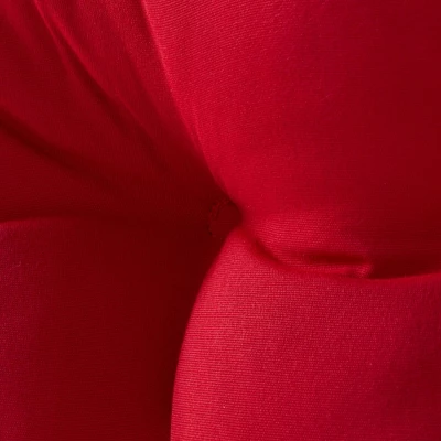 Outdoor Solid Jockey Red Sunbrella Swing/Bench Cushion - Kensington Garden 7 Outdoor Solid Jockey Red Sunbrella Swing/Bench Cushion - Kensington Garden - Image 5