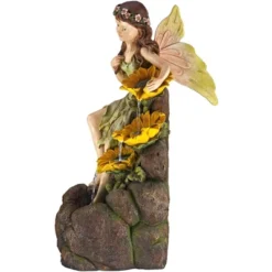 John Timberland Garden Fairy With Sunflowers Modern Cascading Outdoor Floor Water Fountain With LED Light 26" For Yard Garden Patio Home Deck Porch 11 John Timberland Garden Fairy With Sunflowers Modern Cascading Outdoor Floor Water Fountain With LED Light 26" For Yard Garden Patio Home Deck Porch -Sunnydaze Decor Store GUEST 99cfb834 4819 45c7 ba57 55cdc9b3251a