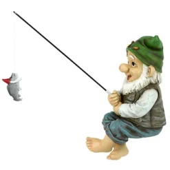 Design Toscano Ziggy, The Fishing Gnome Garden Sitter Statue - Multicolored -Sunnydaze Decor Store GUEST 9a333aec 67a1 4434 a366 1514963f5be8