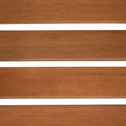 Sunnydaze Decor Sunnydaze Outdoor Meranti Wood With Teak Oil Finish Jack-and-Jill Patio Chairs With Attached Table - Brown -Sunnydaze Decor Store GUEST 9a6e096d 34bf 4e40 930a 89e477b0f694