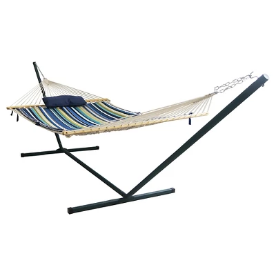 Blue Wave Island Retreat 15' Hammock Set - Blue Cover - Island Umbrella 3 Blue Wave Island Retreat 15' Hammock Set - Blue Cover - Island Umbrella