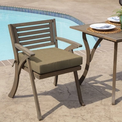 Arden Selections Hamilton Texture Outdoor Seat Cushion Tan 3 Arden Selections Hamilton Texture Outdoor Seat Cushion Tan