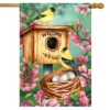 A Watchful Eye Spring House Flag Goldfinches Nest 28" X 40" Briarwood Lane -Sunnydaze Decor Store GUEST 9b46b9b3 2de0 4ee4 a020 d2eac08682a6