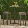 Milton Set Of 2 Wicker Patio Backless Barstool - Brown - Christopher Knight Home -Sunnydaze Decor Store GUEST 9b7b73ec fafc 498c abb5 95d62874b4f6