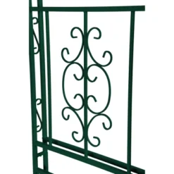 Evergreen Montebello Iron Garden Arbor, Forest Green- 53 X 84 X 23 Inches Fade And Weather Resistant Outdoor Decor -Sunnydaze Decor Store GUEST 9b94527f 4cd1 40c1 b3b5 ab66392cbdbd 1