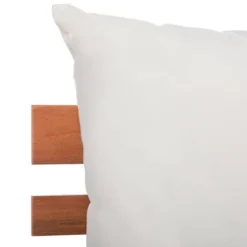 5pc Granton Living Set Teak/Beige - Safavieh -Sunnydaze Decor Store GUEST 9b9d4b3b ecf9 4bae 85a4 9b8f80f9fcc5