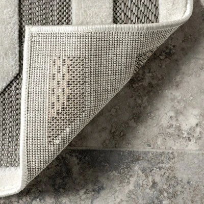 NuLOOM Nicola Transitional Bars Indoor/Outdoor Area Rug 8 NuLOOM Nicola Transitional Bars Indoor/Outdoor Area Rug - Image 6