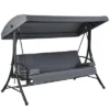 Costway Patio 3-Seat Porch Canopy Swing Converting Grey Cushion Pillow Adjust 2 Costway Patio 3-Seat Porch Canopy Swing Converting Grey Cushion Pillow Adjust -Sunnydaze Decor Store GUEST 9c0eb52c c96f 4aae ba21 755cc842b0fe