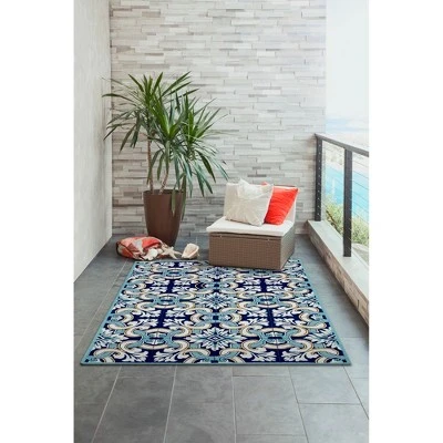Liora Manne Ravella Floral Indoor/Outdoor Rug 5 Liora Manne Ravella Floral Indoor/Outdoor Rug - Image 3