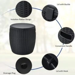 Costway 9.5 Gallon 4-in-1 Patio Rattan Cool Bar Cocktail Table Side Table BrownBlack 19 Costway 9.5 Gallon 4-in-1 Patio Rattan Cool Bar Cocktail Table Side Table BrownBlack -Sunnydaze Decor Store GUEST 9d471f60 6a42 45fb 8bef 2e09b4cdf843