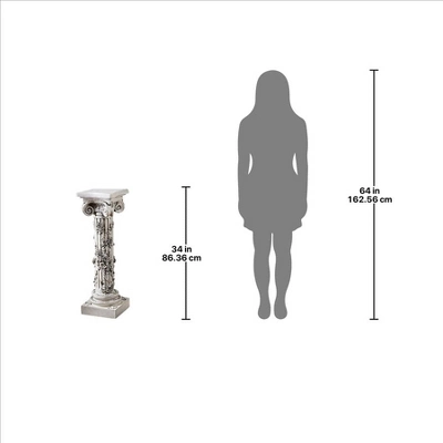 Design Toscano The Rose Garland Sculptural Pedestal 5 Design Toscano The Rose Garland Sculptural Pedestal - Image 3