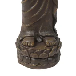 LuxenHome 27.6" Brown MgO Meditative Standing Buddha Garden Statue -Sunnydaze Decor Store GUEST 9e20513d ff16 4b45 b322 7dc337f5a262