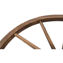 Outsunny 3.3ft Wooden Garden Bridge Arc Footbridge With Half-Wheel Style Railings & Solid Fir Construction, Stained Wood -Sunnydaze Decor Store GUEST 9e36c166 55a0 401d aa27 2deb963770a4