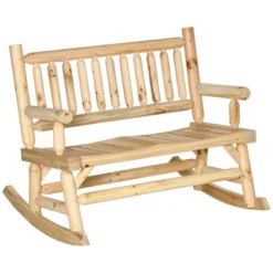Outsunny 2-Person Wood Rocking Chair With Log Design, Heavy Duty Loveseat With Wide Curved Seats For Patio, Backyard, Garden 18 Outsunny 2-Person Wood Rocking Chair With Log Design, Heavy Duty Loveseat With Wide Curved Seats For Patio, Backyard, Garden -Sunnydaze Decor Store GUEST 9e69a605 525e 4697 8304 c925705f5868