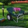 Costway 2 Tire Wheelbarrow Cart Heavy-duty Dolly Utility Cart Green -Sunnydaze Decor Store GUEST 9ebc5234 7bcb 48fd 8cfa 05f4204c2c35