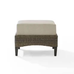 Rockport Outdoor Ottoman - Oatmeal/Light Brown - Crosley 14 Rockport Outdoor Ottoman - Oatmeal/Light Brown - Crosley -Sunnydaze Decor Store GUEST 9ebcd100 a343 4159 96a8 b94877c42c12