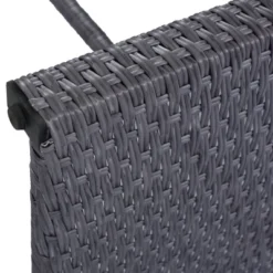 5pc Outdoor Rattan Bar Set With Stools & Cushions- Gray - WELLFOR -Sunnydaze Decor Store GUEST 9ef8af09 6e4d 4c9a bf80 fa5947771878