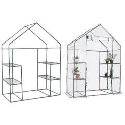 Costway Portable Mini Walk In Outdoor 3 Tier 6 Shelves Greenhouse -Sunnydaze Decor Store GUEST a0f65cca df6a 4cb1 8af6 6d44b1d652e3
