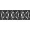 BirdRock Home Rubber Stepping Stone Tiles - 15 X 15" - Set Of 3 - Black