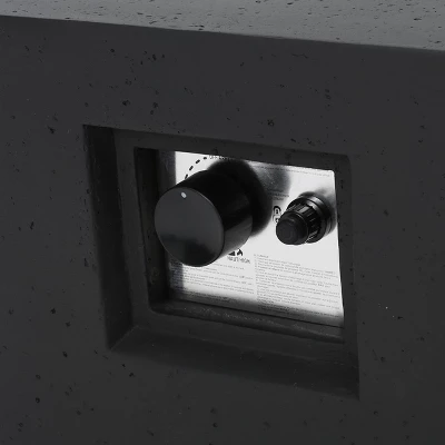 Augusta 5pc Wood & Wicker Chat Set With Fire Pit - Natural/Gray/Dark Gray - Christopher Knight Home 12 Augusta 5pc Wood & Wicker Chat Set With Fire Pit - Natural/Gray/Dark Gray - Christopher Knight Home - Image 10