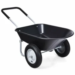 Costway 2 Tire Wheelbarrow Cart Heavy-duty Dolly Utility Cart Black 19 Costway 2 Tire Wheelbarrow Cart Heavy-duty Dolly Utility Cart Black -Sunnydaze Decor Store GUEST a24320c6 8c6a 4ff1 8cc3 72c3ad01e524