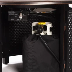 5pc Outdoor Dining Set With 44" Round Fire Table, 4 Deep Seating Swivel Rocking Chairs & Table Fabric Covers - Gray/Copper - Oakland Living 24 5pc Outdoor Dining Set With 44" Round Fire Table, 4 Deep Seating Swivel Rocking Chairs & Table Fabric Covers - Gray/Copper - Oakland Living -Sunnydaze Decor Store GUEST a24de2d0 2a23 4d67 b59d d1a0c5b30682 1