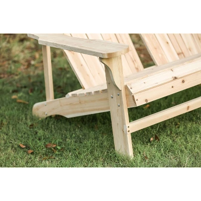 Wood Adirondack Love Seat - Patio Festival 6 Wood Adirondack Love Seat - Patio Festival - Image 4