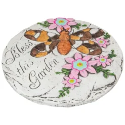 Northlight 10" Bless This Garden Outdoor Floral Garden Stone 6 Northlight 10" Bless This Garden Outdoor Floral Garden Stone -Sunnydaze Decor Store GUEST a2719b75 6ffc 47c8 b49b ba5072191afd