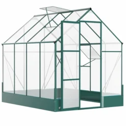 Outsunny Walk-in Plant Polycarbonate Greenhouse With Temperature Controlled Window Hobby Greenhouse For Backyard/Outdoor -Sunnydaze Decor Store GUEST a2dd7578 91dd 43ce 8ab6 ea190a80ad67