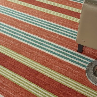 Waverly Sun N Shade SND71 Green/Teal Indoor/Outdoor Area Rug 9 Waverly Sun N Shade SND71 Green/Teal Indoor/Outdoor Area Rug - Image 7